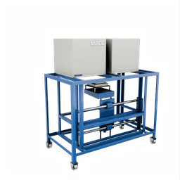 Image of a thermal cycling furnace with alumina bricks and fiber insulation, ensuring uniform temperatures and minimal heat loss