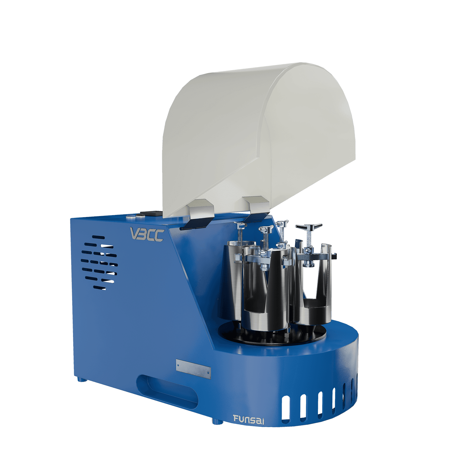 High-energy table top Planetary Ball Mill with four jars, perfect for particle size reduction and material synthesis in labs.