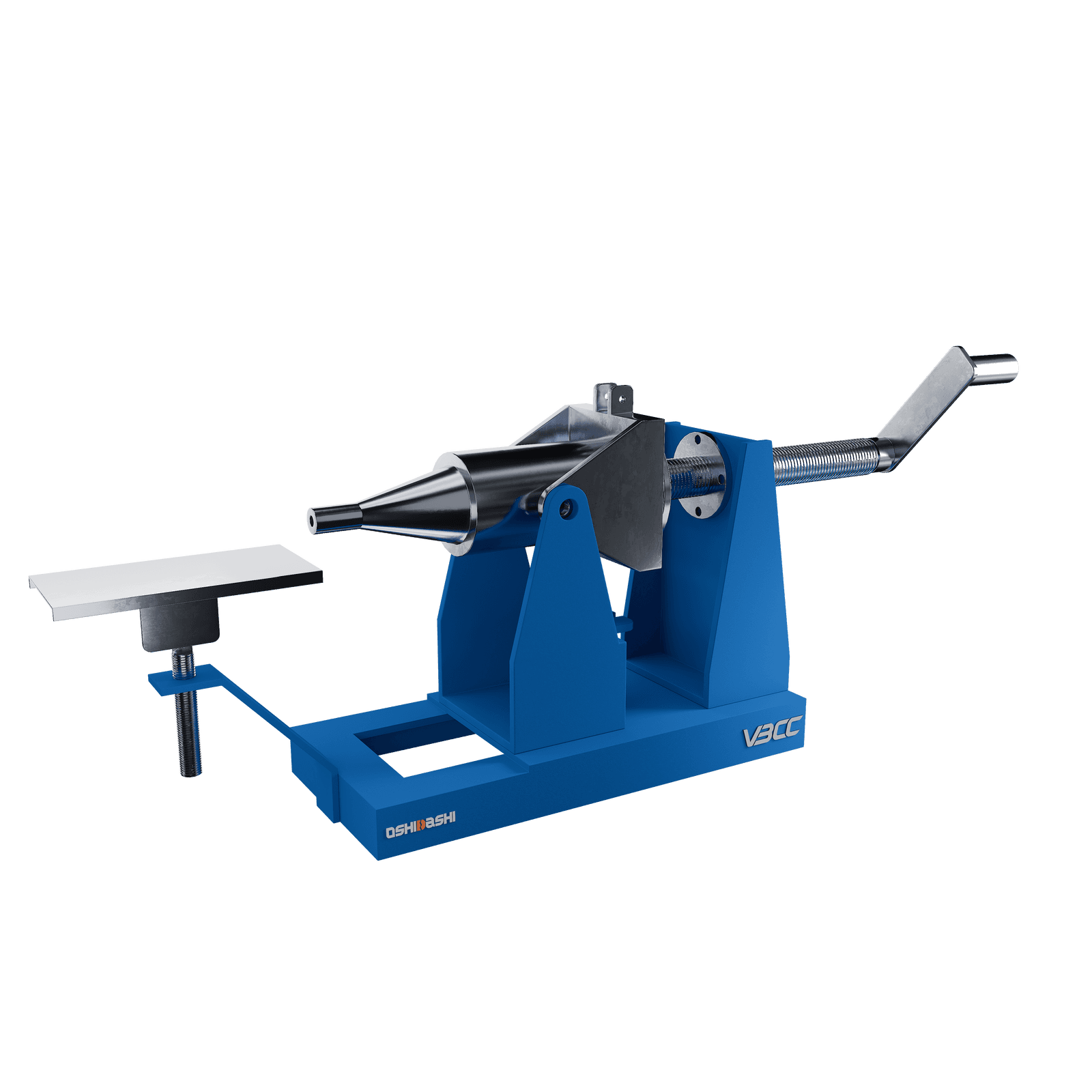 VBCC's manual extruder displayed, showcasing its design and features for efficient material processing
