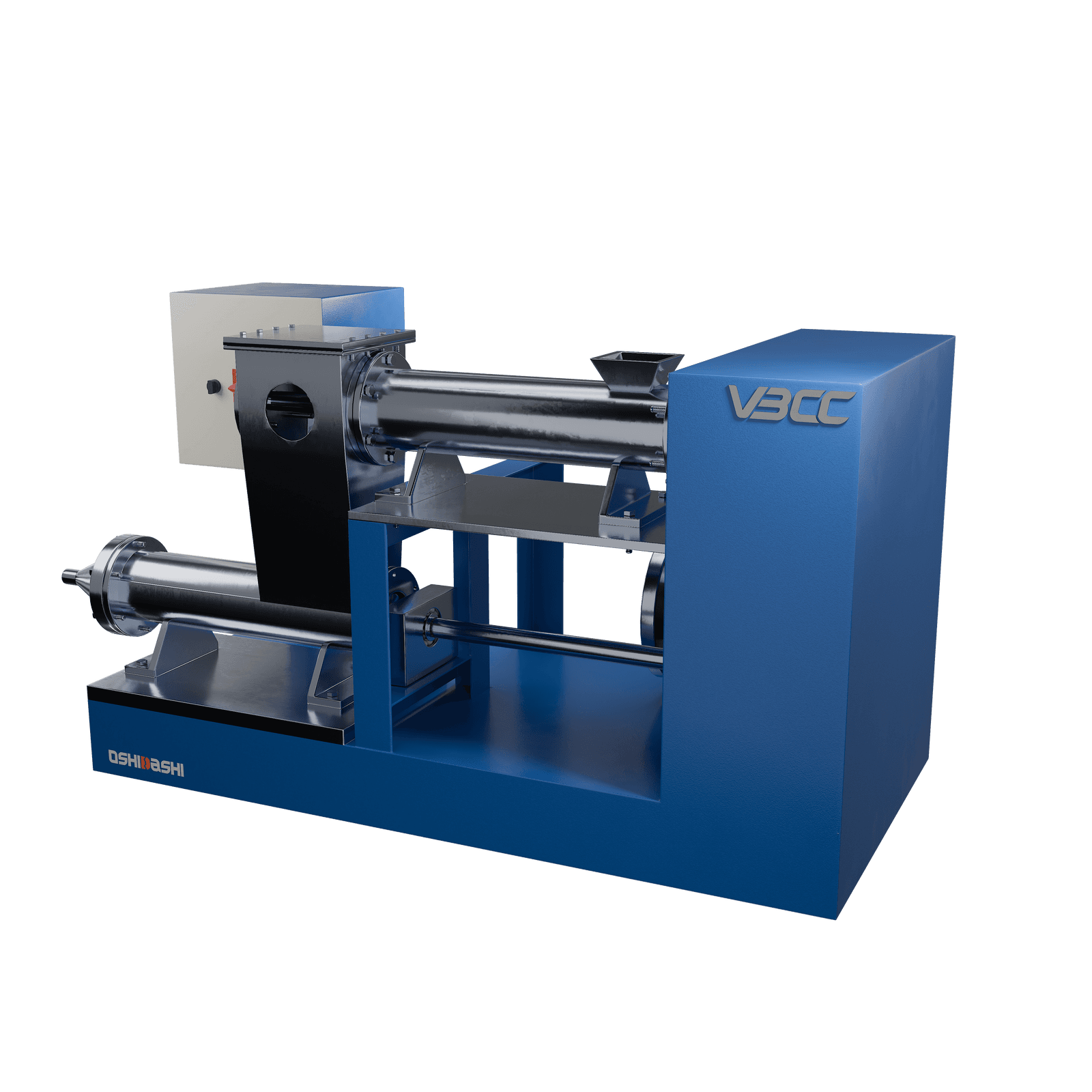 A vacuum extruder enhancing material quality by eliminating moisture and VOCs, utilized in ceramics, food, and plastics sectors.