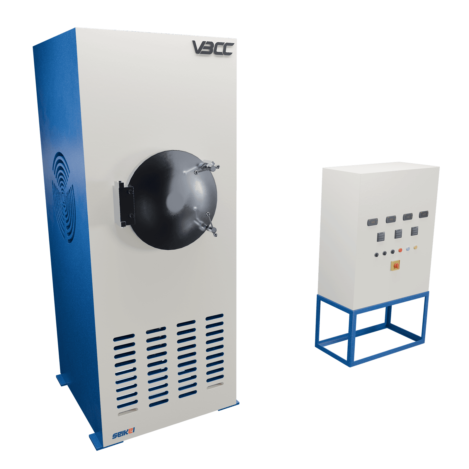 Vacuum hot press product showcased, highlighting its advanced technology and sleek design