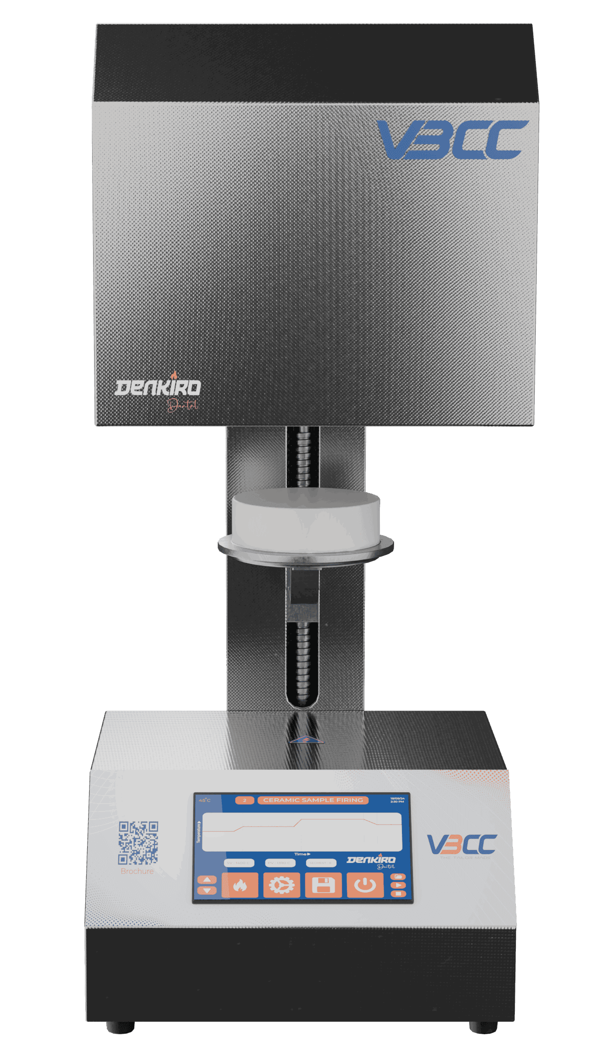 Innovative vacuum sintering furnace for heat-based material compacting, perfect for efficient dental restoration processes