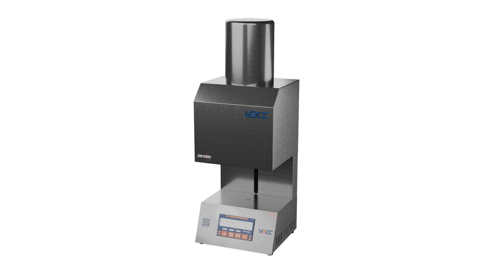 An image of a vacuum pressing furnace, an integral part of dental restoration treatments, where ceramic materials are processed.