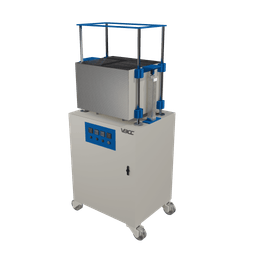 Product image of a thermal conductivity measurement system, showcasing its components and design for precise thermal analysis Product image of a thermal conductivity measurement system, showcasing its components and design for precise thermal analysis